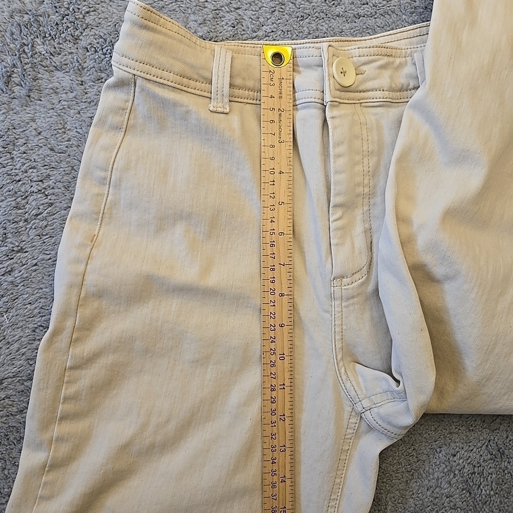 OAT New York Cream Stretch Twill Womens Pants Size 6/28 (27x27) Style P0004-SJTJ - Picture 5 of 8